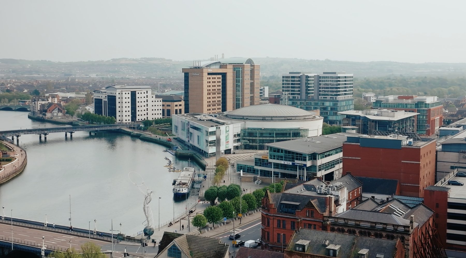 Aerial view of Belfast